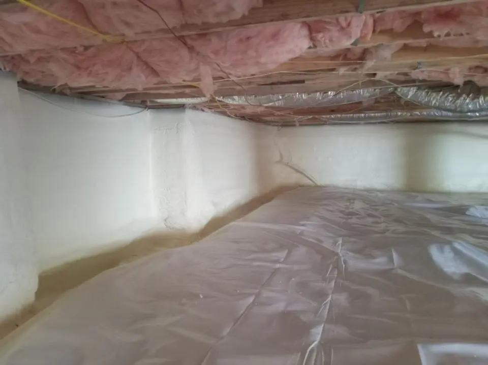 Crawl space encapsulation with closed-cell spray foam for Roof Maintenance in Reserve